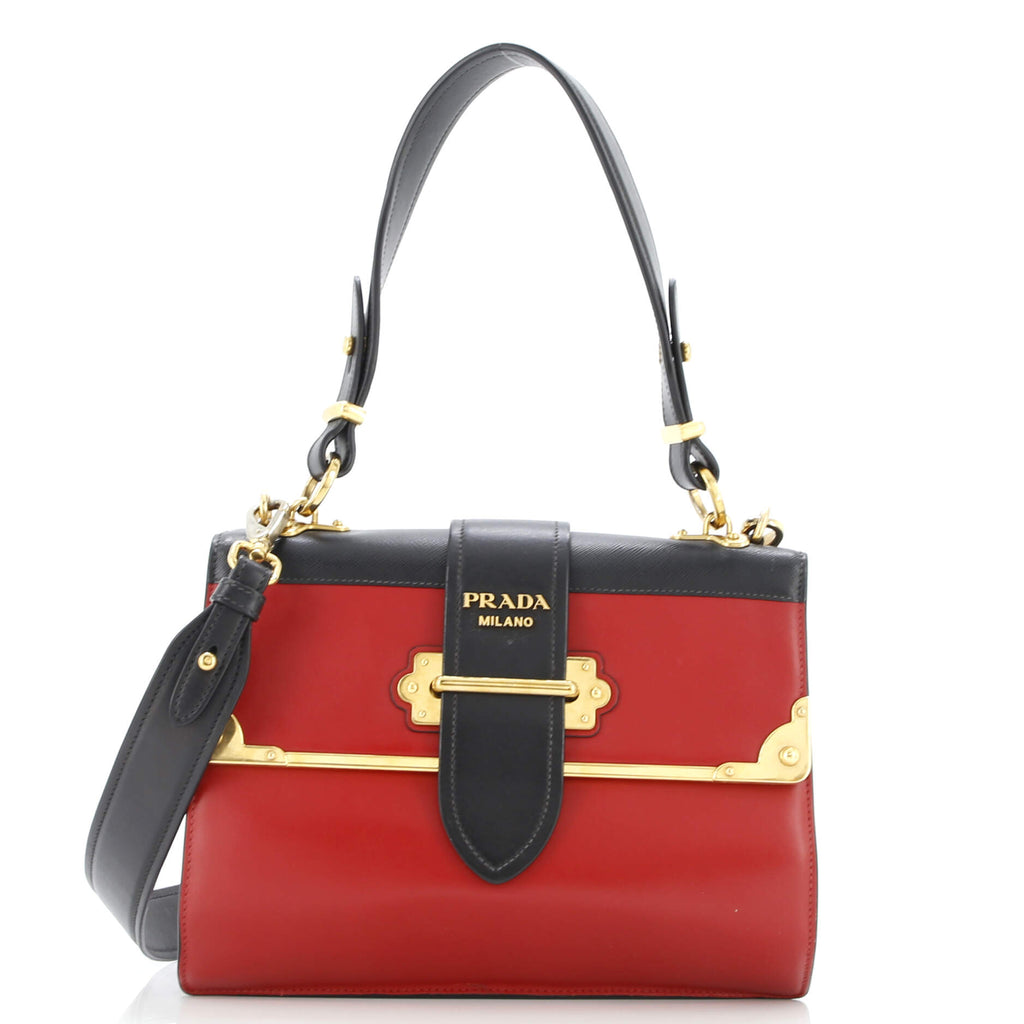 Cahier Convertible Shoulder Bag City Calf and Saffiano Medium