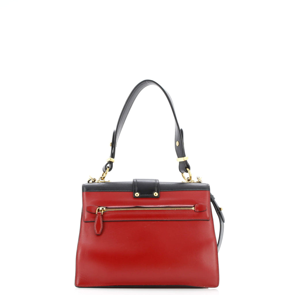 Cahier Convertible Shoulder Bag City Calf and Saffiano Medium