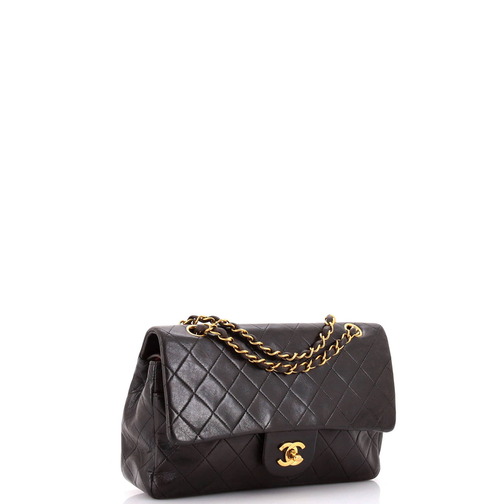 Vintage Classic Double Flap Bag Quilted Lambskin Medium