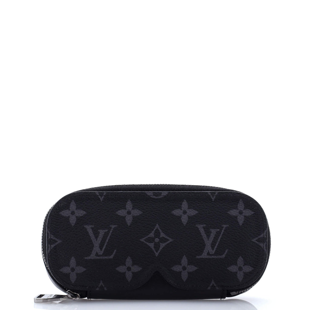 Glasses Case Monogram Eclipse Canvas and Leather GM
