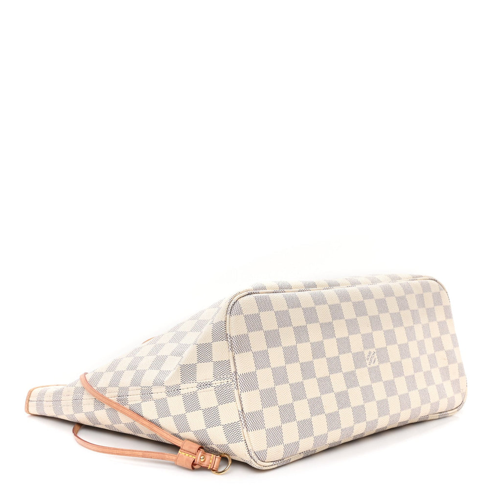 Damier Azur Neo Neverfull MM Rose Ballerine