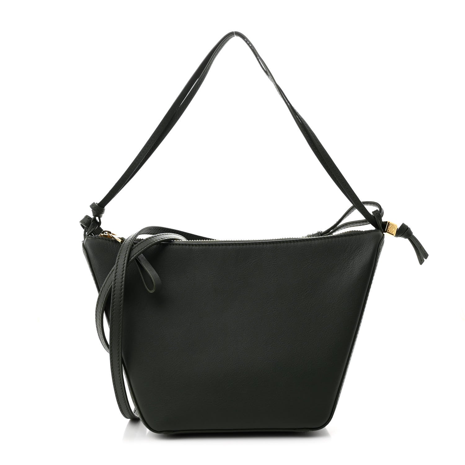 Calfskin Mini Hammock Hobo Bottle Green