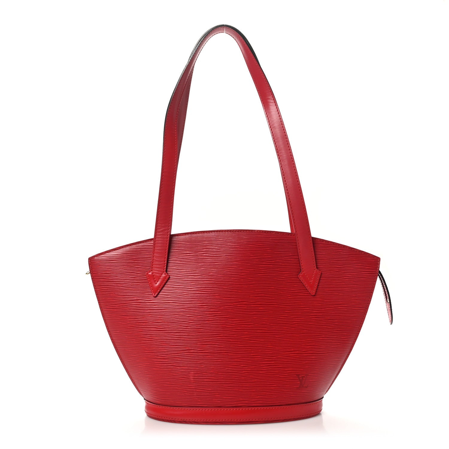 Epi Saint Jacques PM Long Straps Red