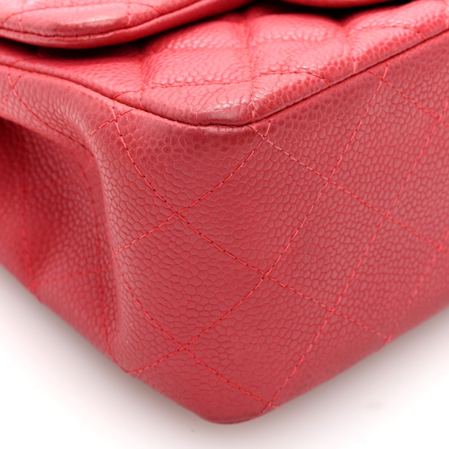 Caviar Quilted Mini Square Flap Pink
