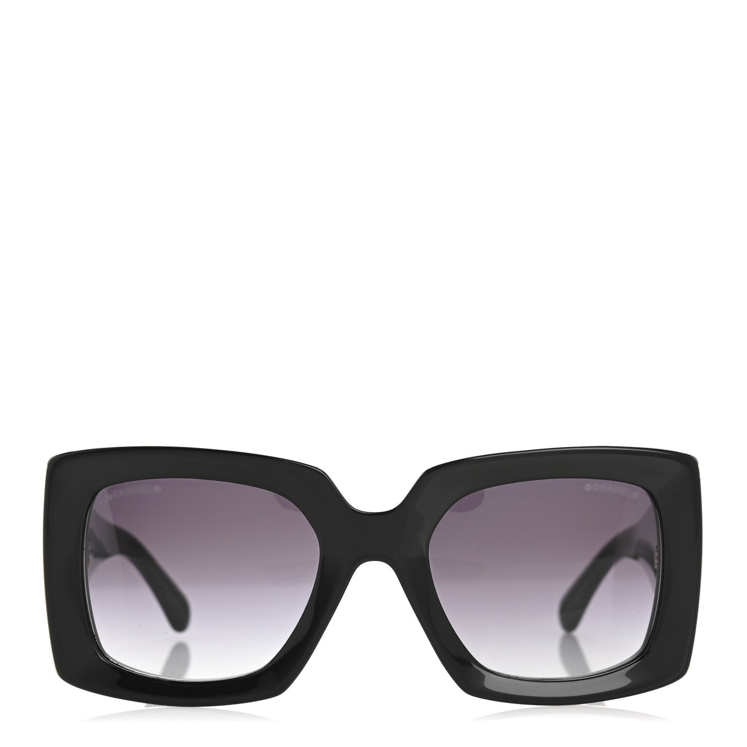 Acetate Rectangle Sunglasses 5435 Black