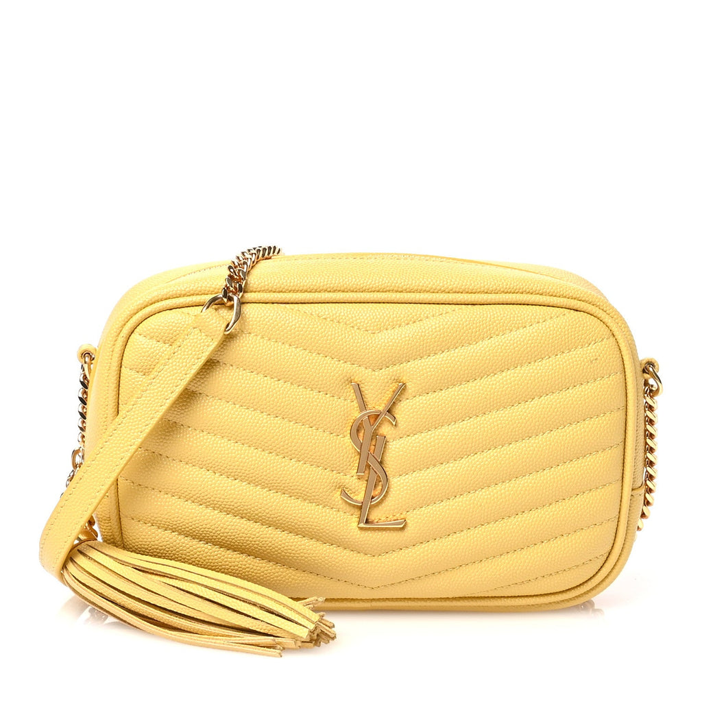 Grain De Poudre Matelasse Monogram Mini Lou Camera Bag Sunflower