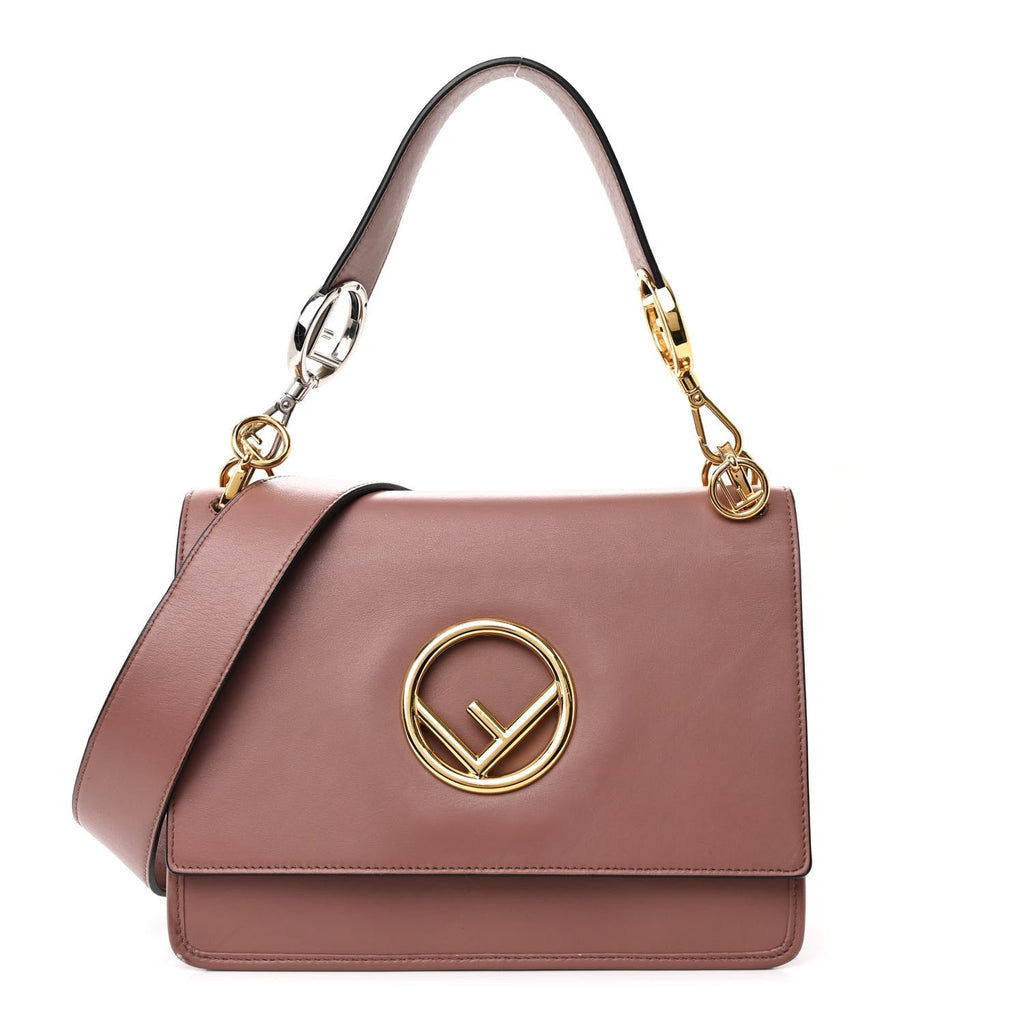 Vitello Century Opaco F is Fendi Kan I Shoulder Bag English Rose