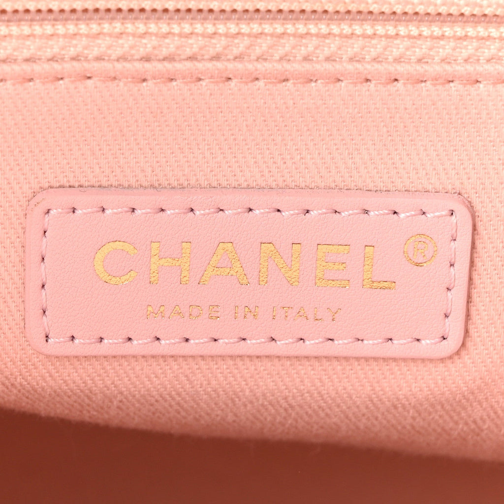 Lurex Boucle Deauville Drawstring Bucket Bag Pink