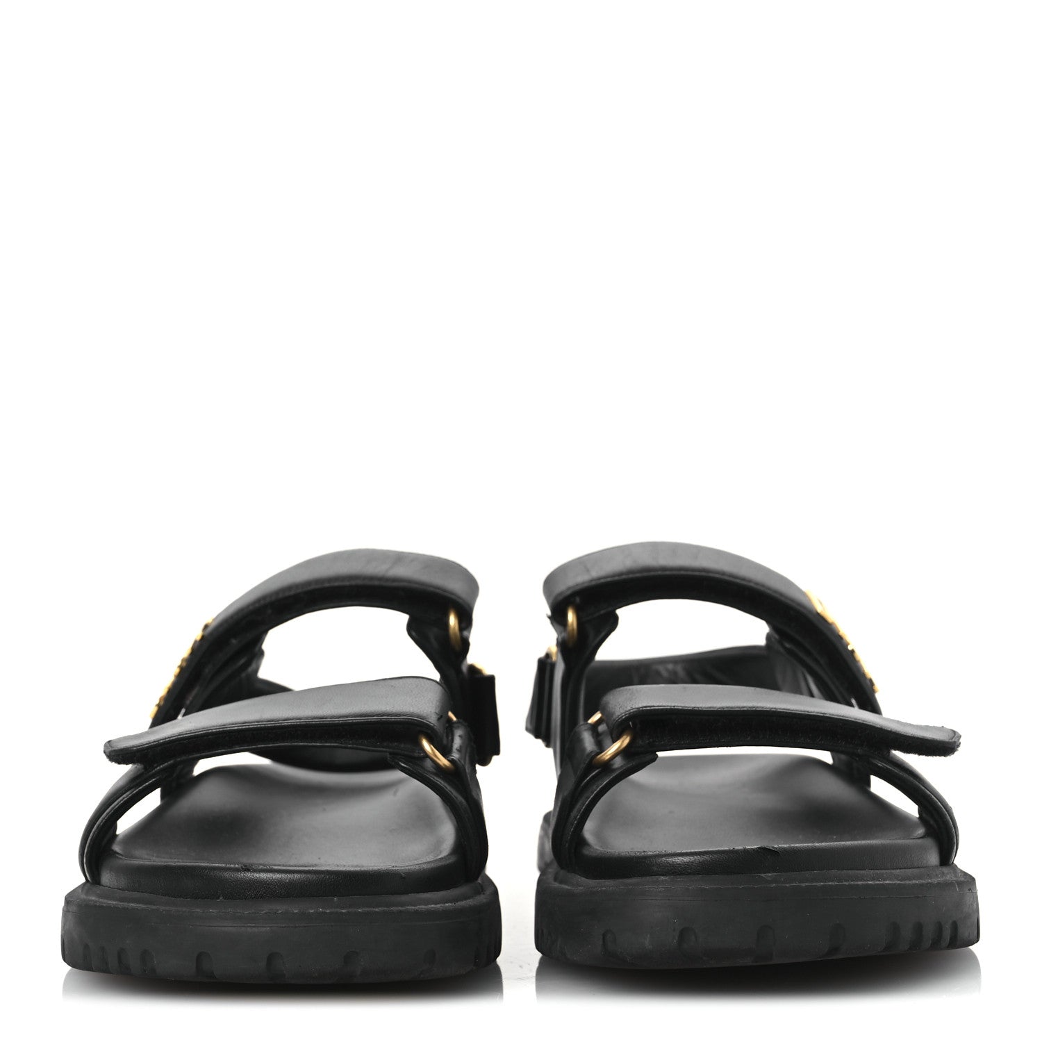 Lambskin Dioract 10mm Sandals 39 Black