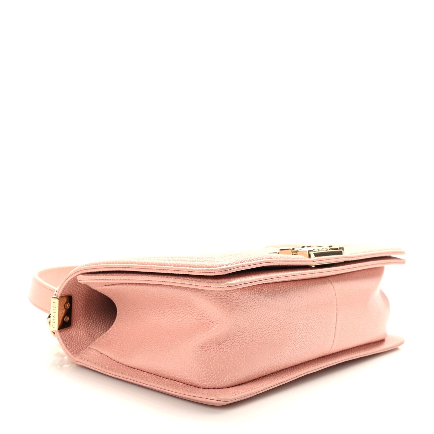 Caviar Quilted Medium Boy Flap Light Pink