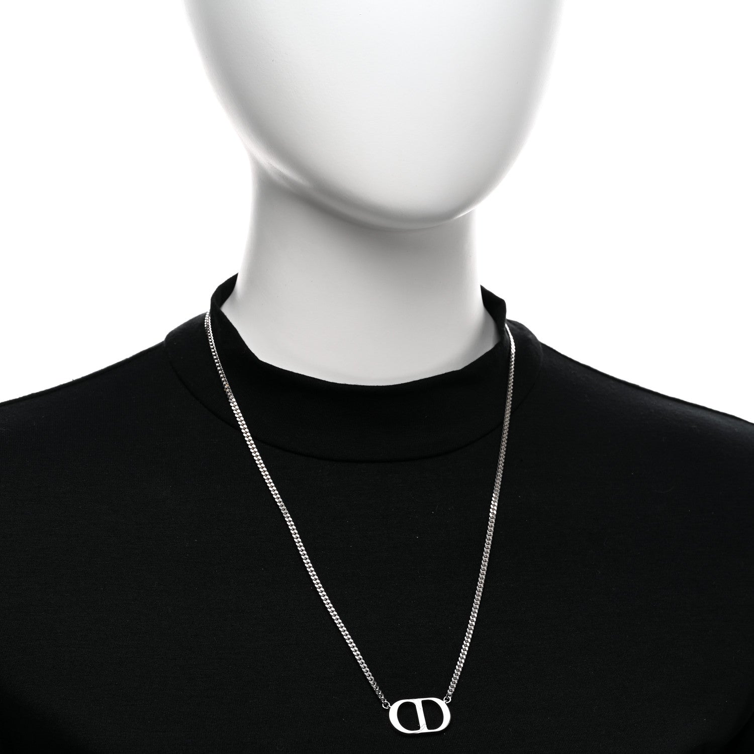 Sterling Silver CD Icon Pendant Necklace