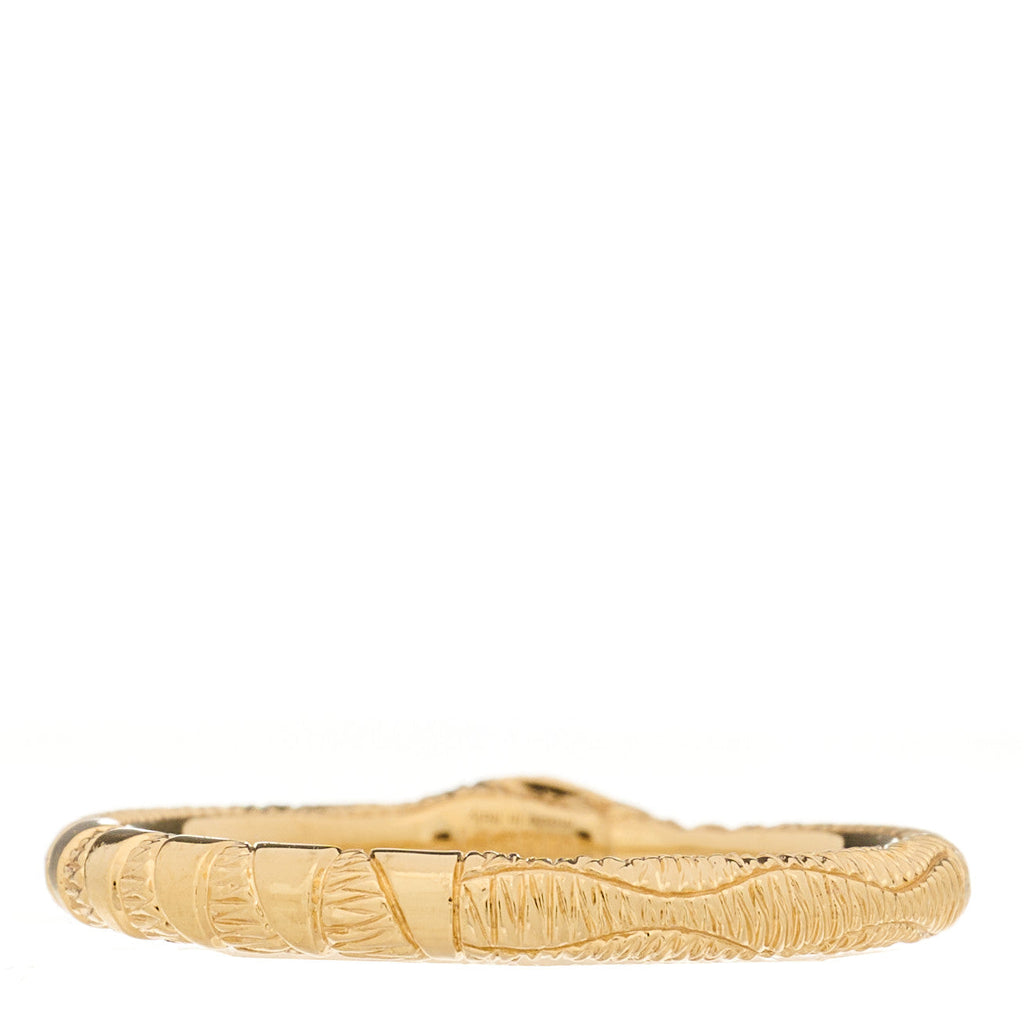 18K Yellow Gold Diamond Ouroboros Snake Ring 54 7