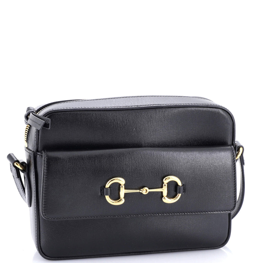 Horsebit 1955 Flap Pocket Camera Bag Leather Small