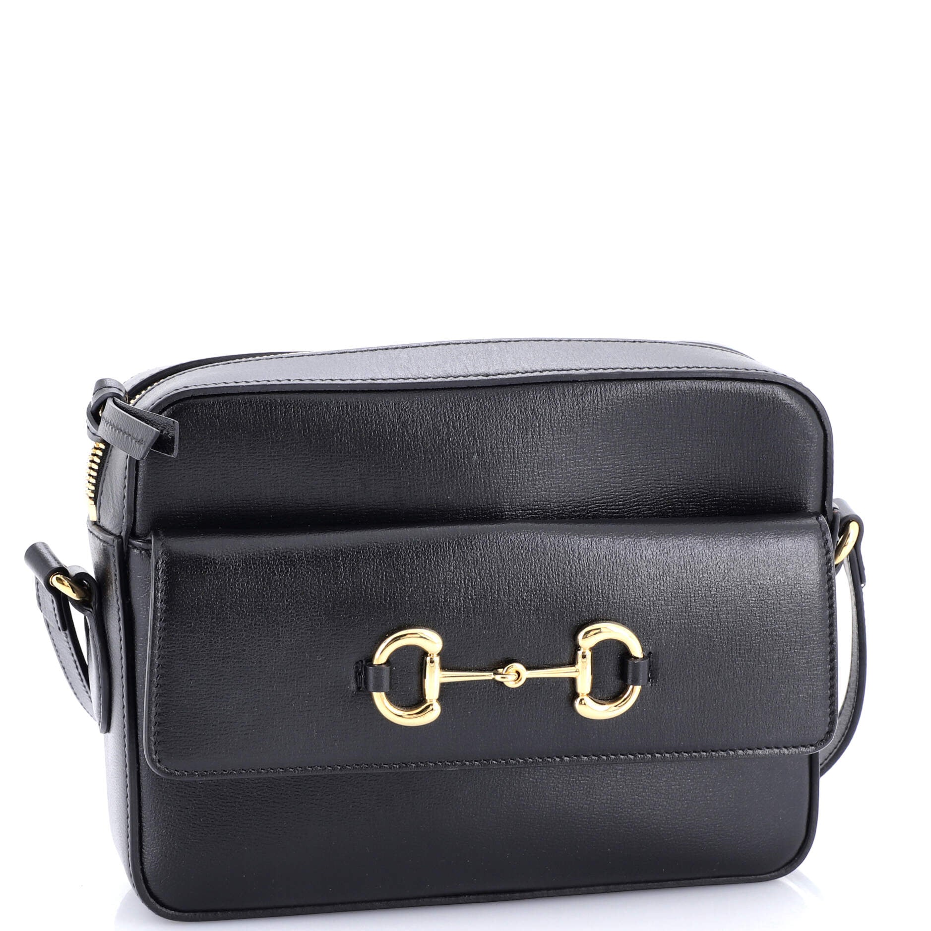 Horsebit 1955 Flap Pocket Camera Bag Leather Small
