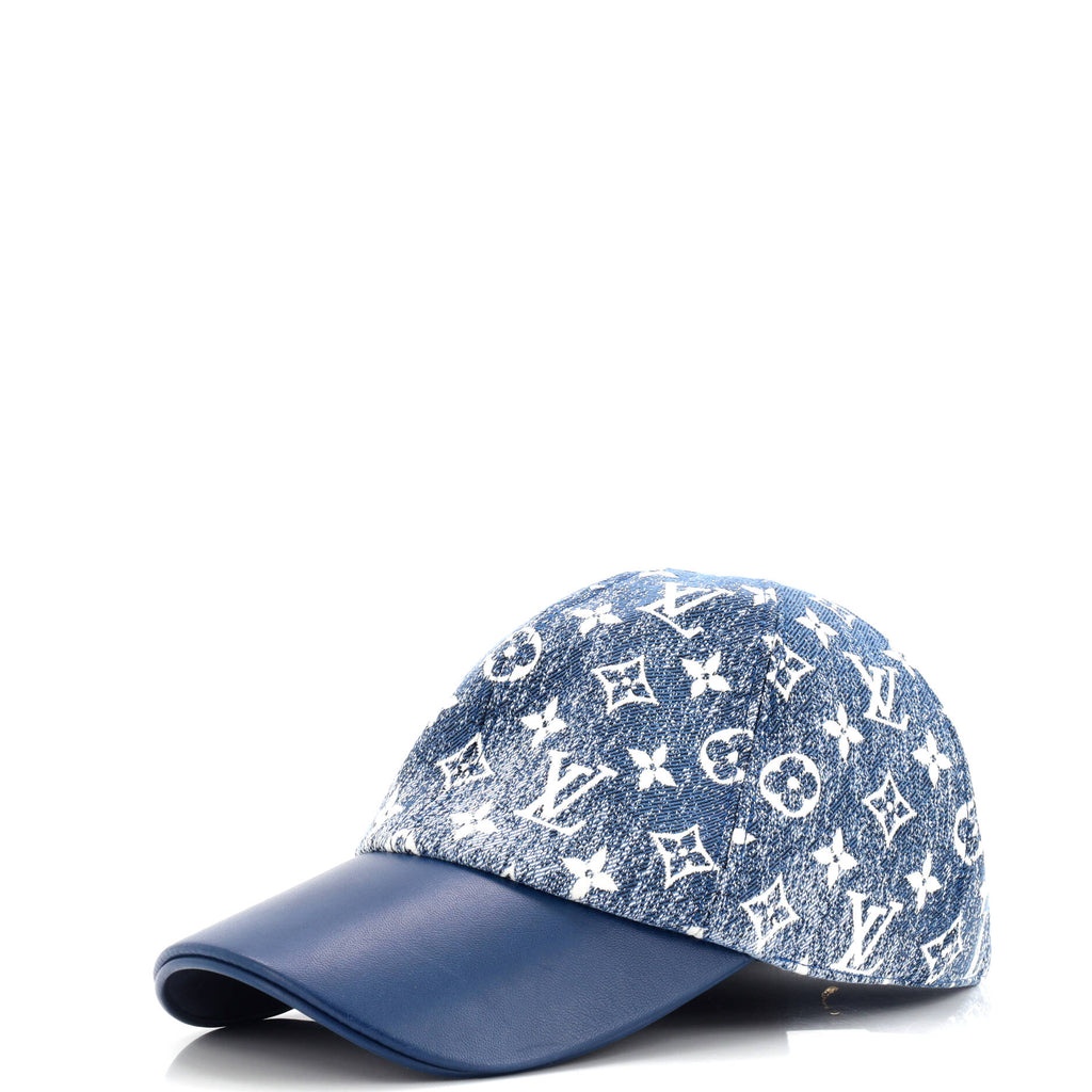 Baseball Cap Monogram Jacquard Denim