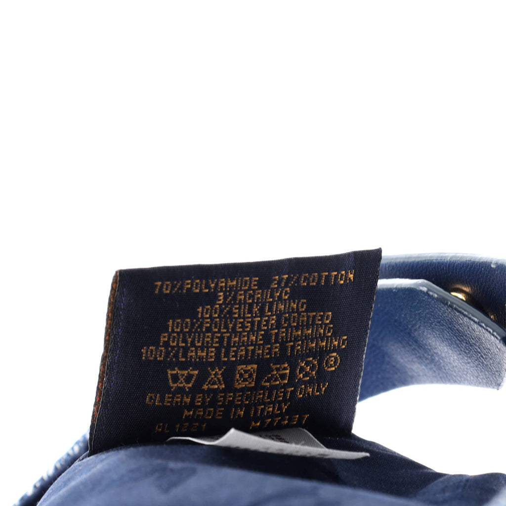 Baseball Cap Monogram Jacquard Denim