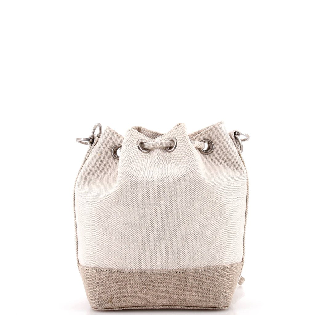 Rive Gauche Bucket Bag Canvas Mini