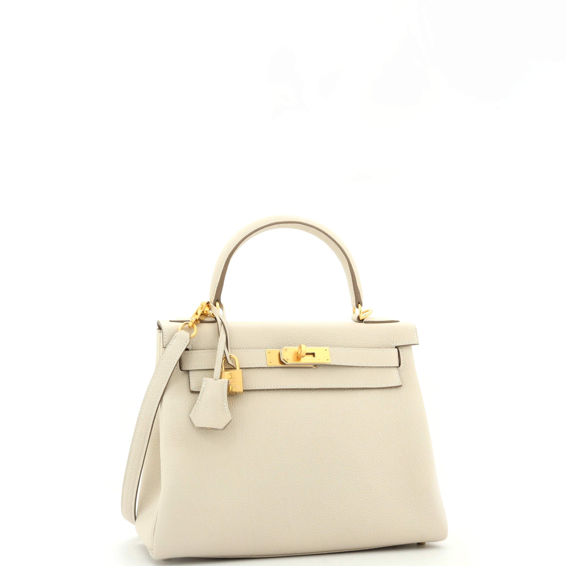 Kelly Handbag Light Togo with Gold Hardware 28