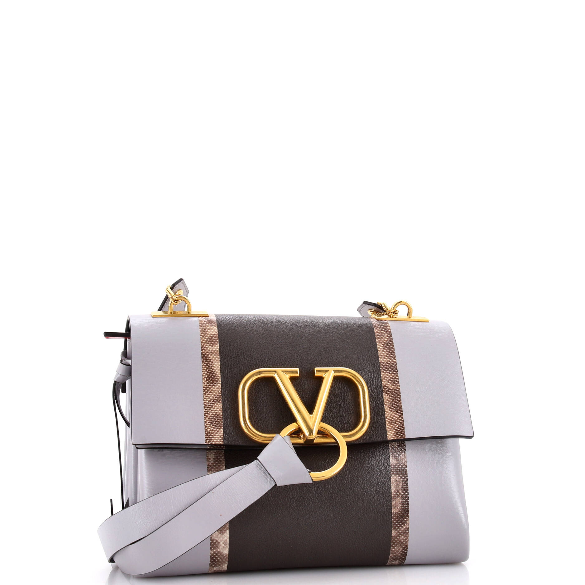 VRing Shoulder Bag Printed Leather Small