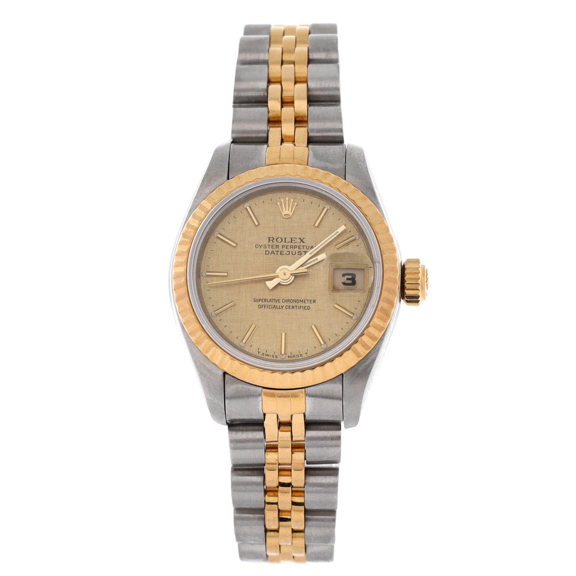 Oyster Perpetual Datejust Automatic Watch Stainless Steel and Yellow Gold 26