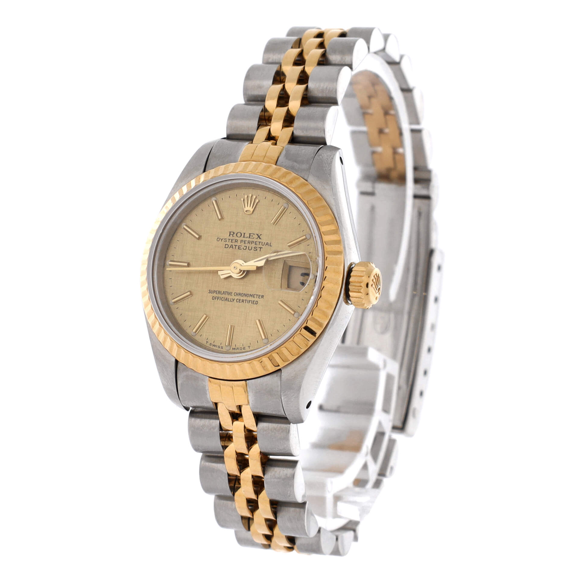 Oyster Perpetual Datejust Automatic Watch Stainless Steel and Yellow Gold 26