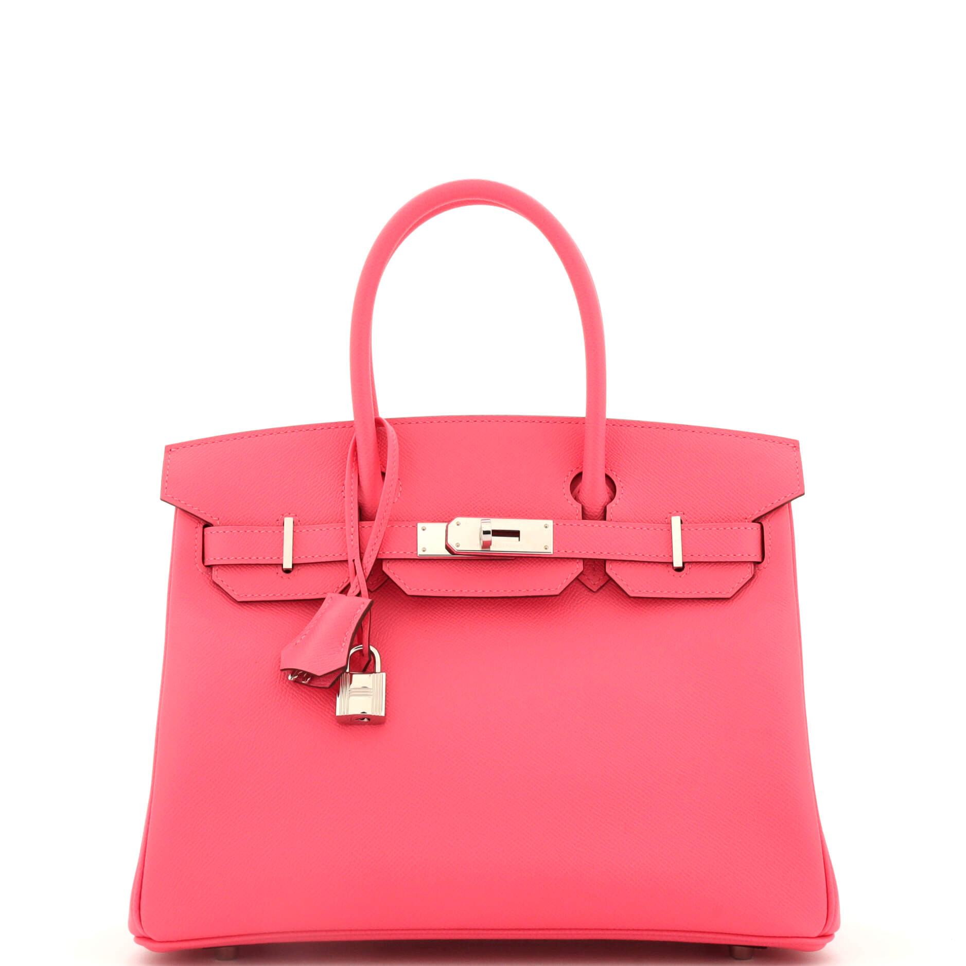 Birkin Handbag Rose Azalée Epsom with Palladium Hardware 30