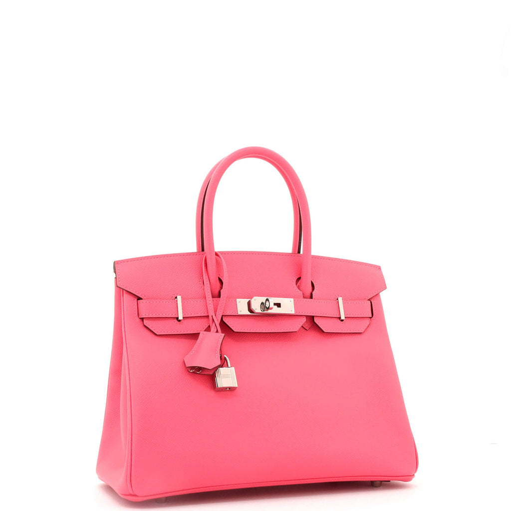 Birkin Handbag Rose Azalée Epsom with Palladium Hardware 30