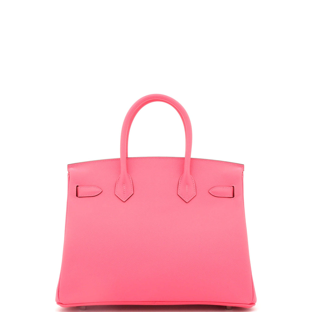 Birkin Handbag Rose Azalée Epsom with Palladium Hardware 30