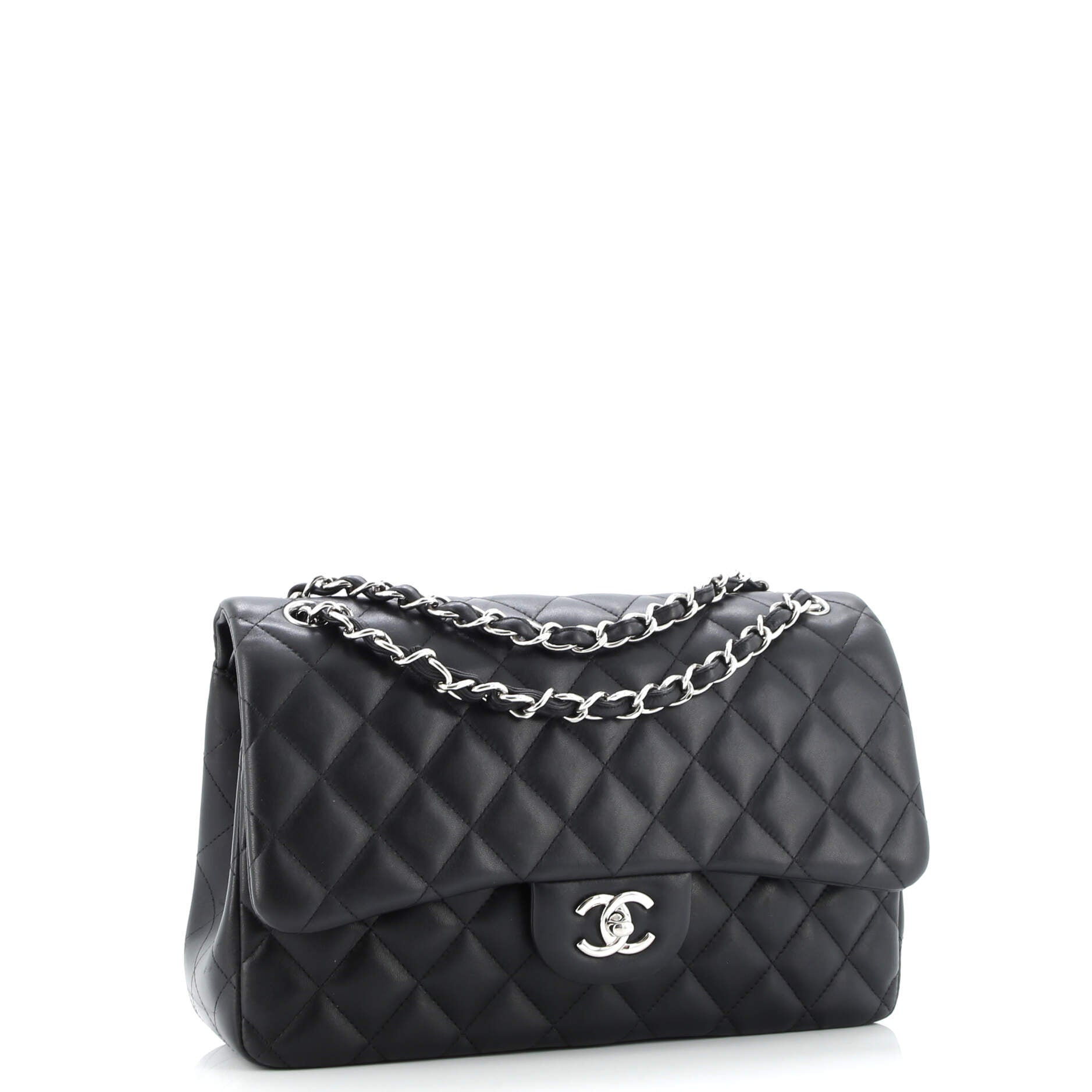 Classic Double Flap Bag Quilted Lambskin Jumbo