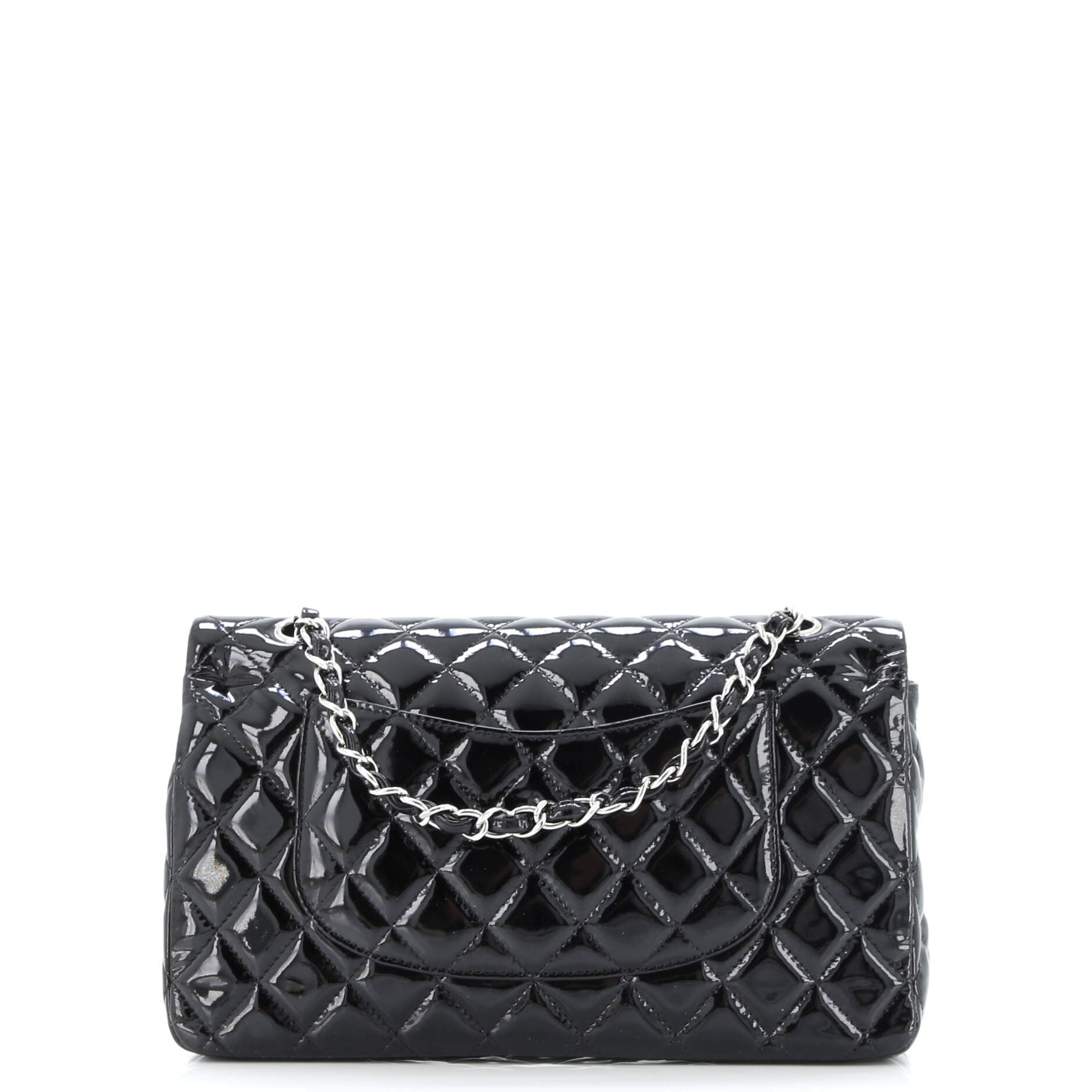 Classic Double Flap Bag Quilted Patent Medium