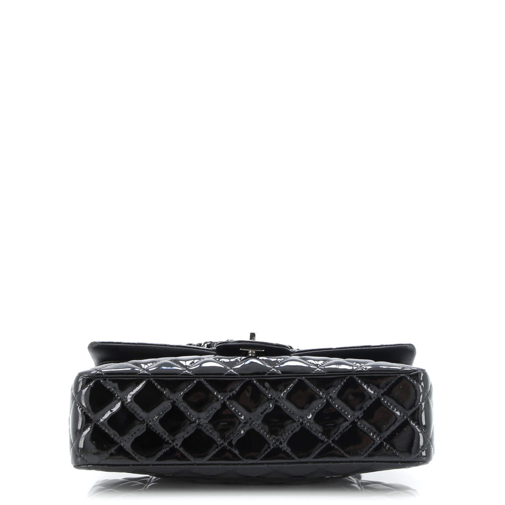 Classic Double Flap Bag Quilted Patent Medium