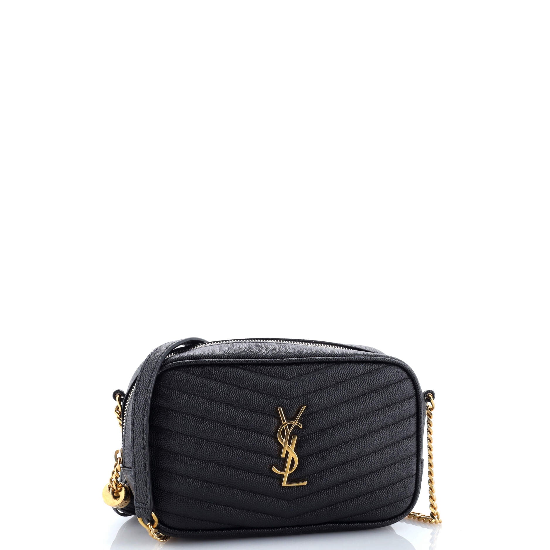 Lou Camera Bag Matelasse Chevron Leather Mini