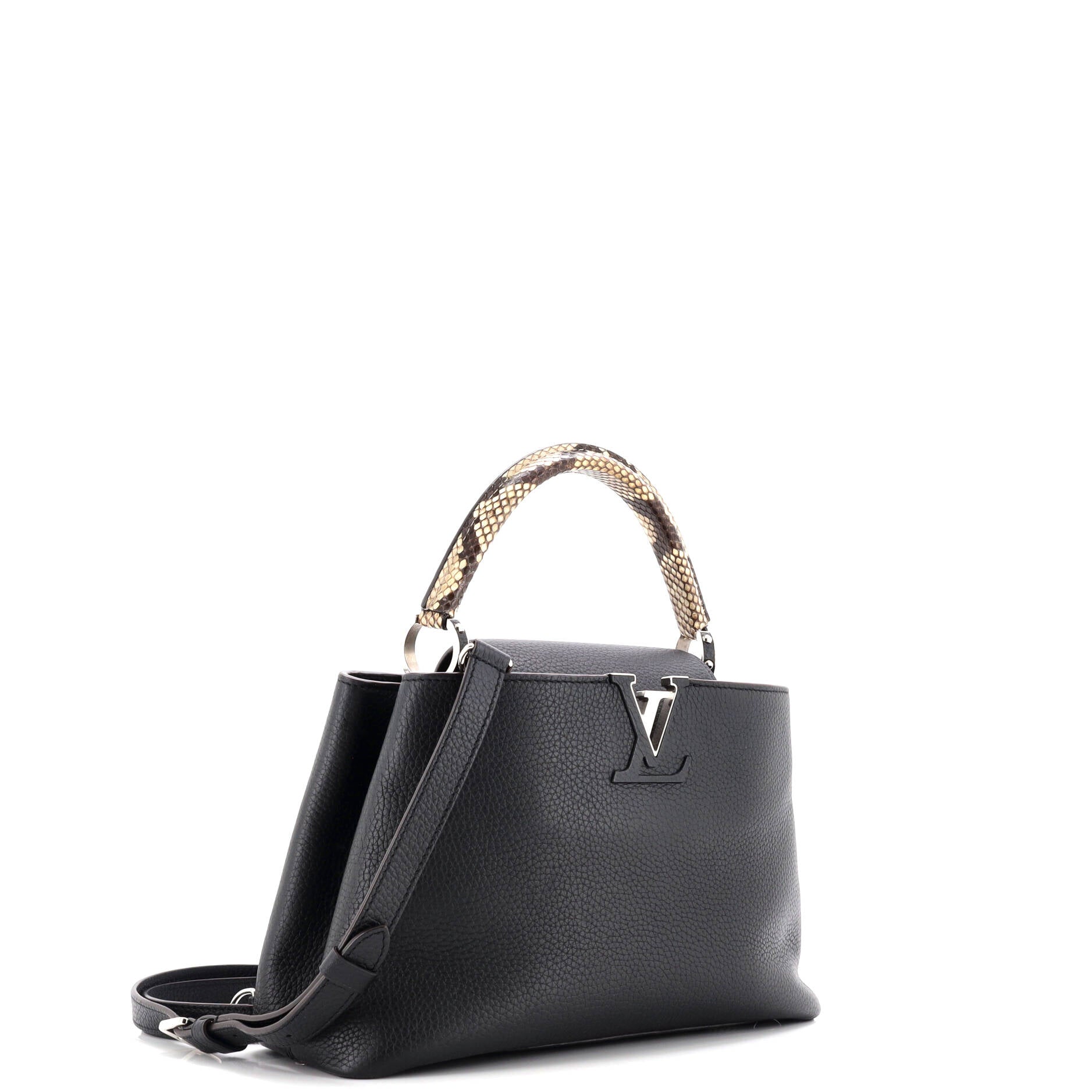 Capucines Bag Leather with Python PM
