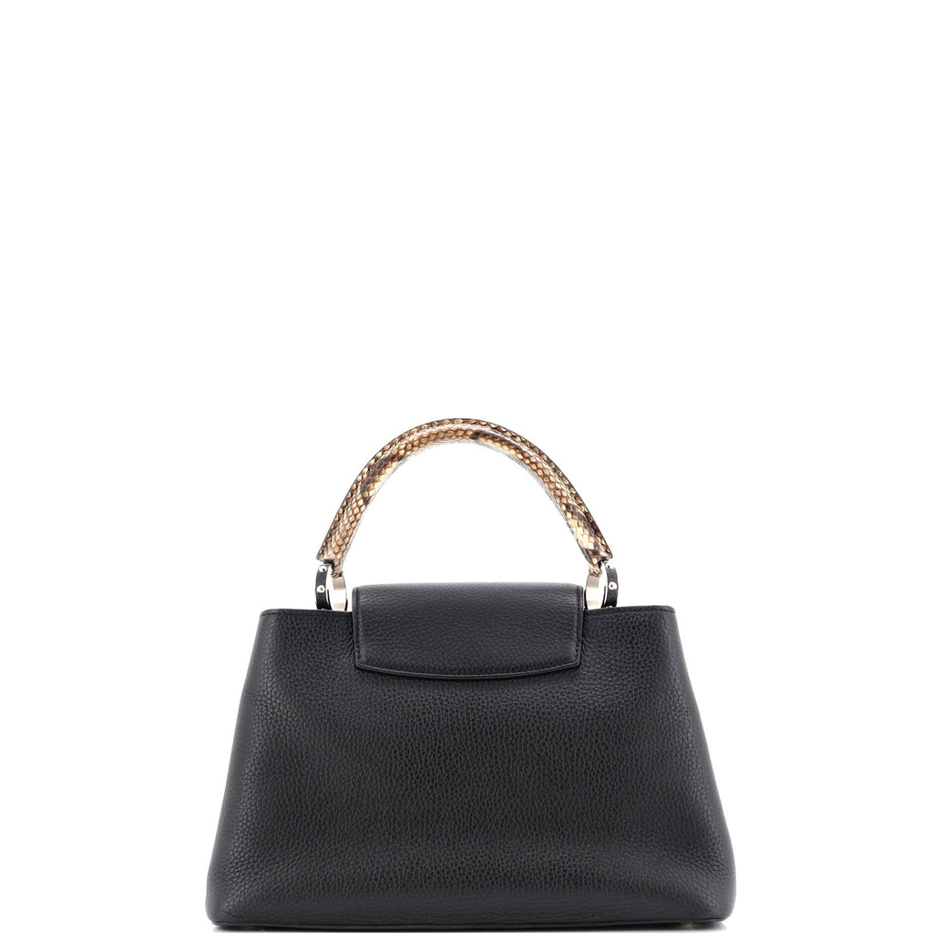 Capucines Bag Leather with Python PM