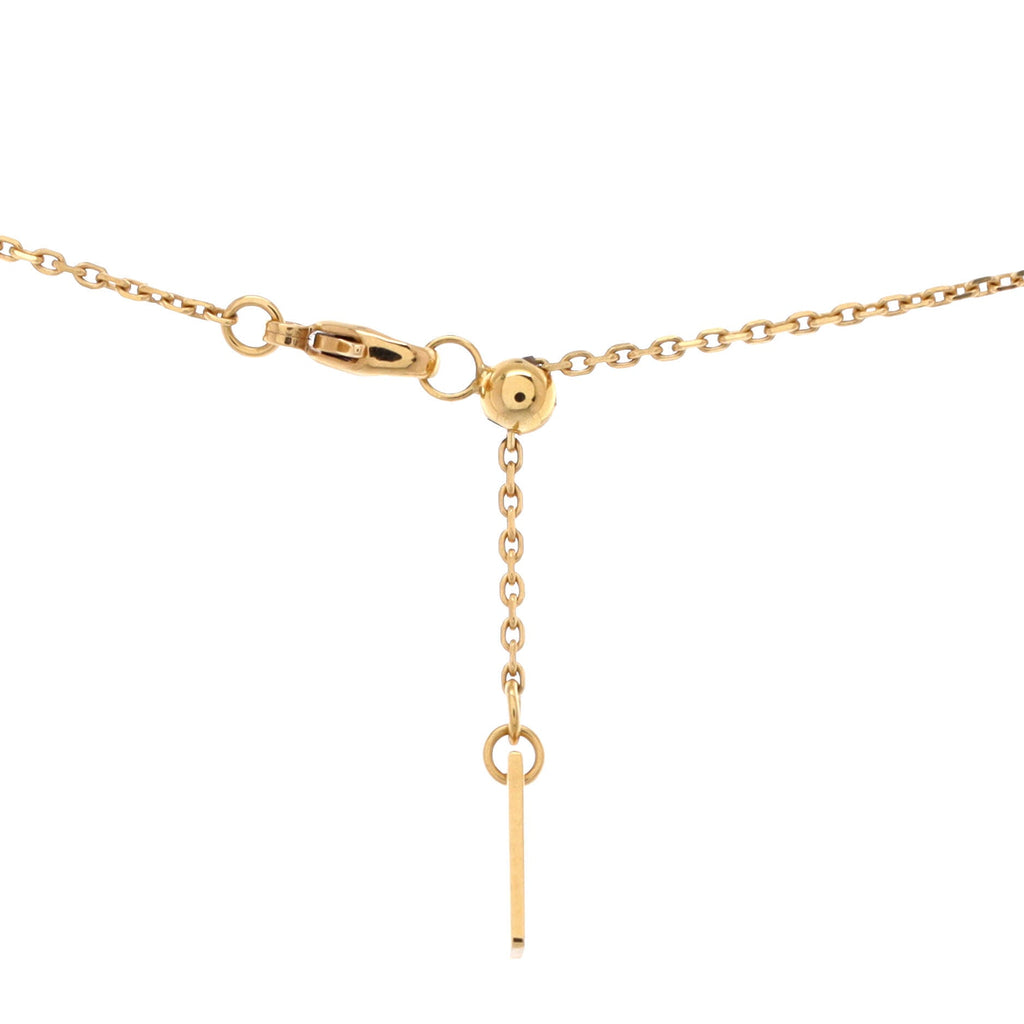 Lucky Move Pendant Necklace 18K Yellow Gold with Diamonds and Malachite SM
