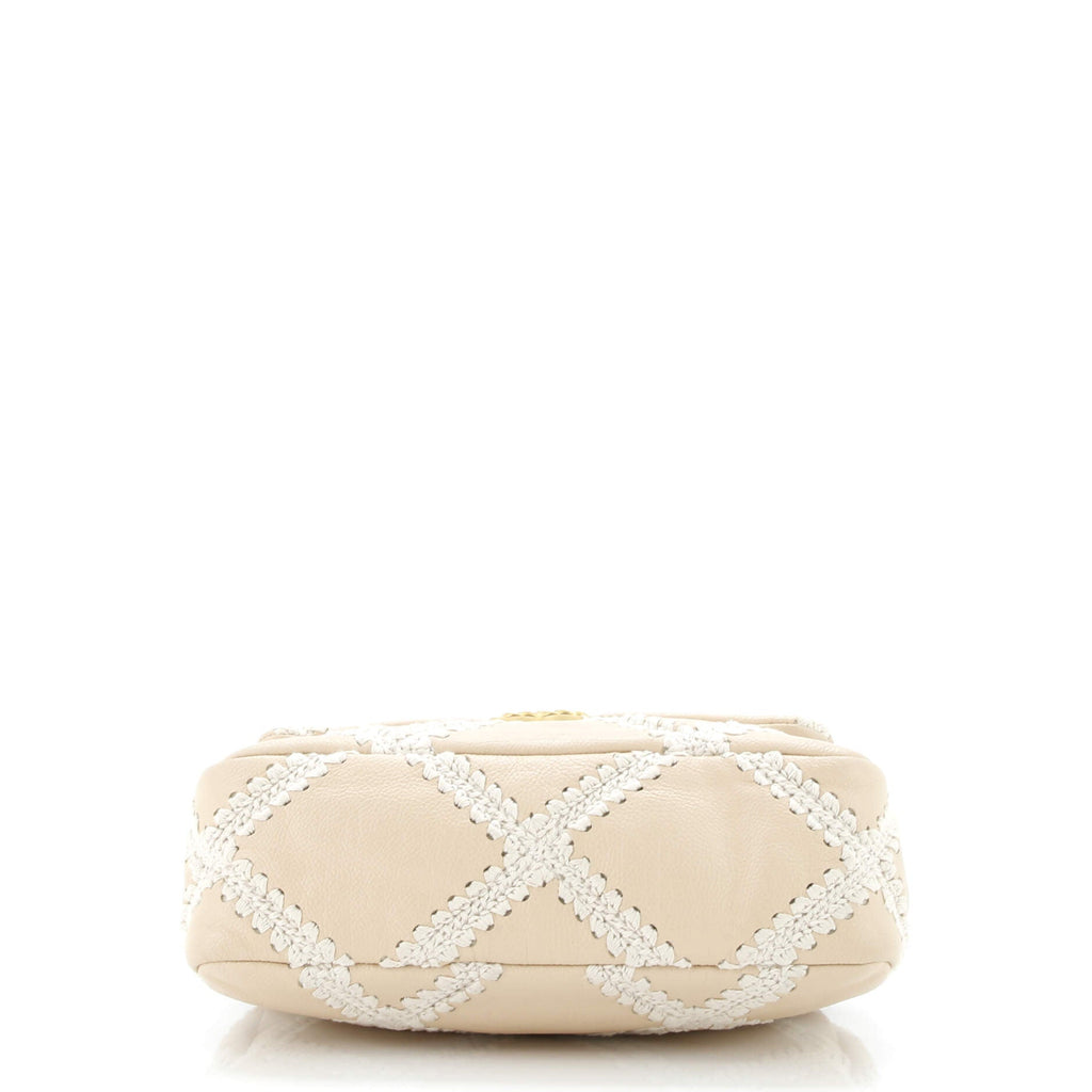 19 Flap Bag Crochet Quilted Calfskin Medium