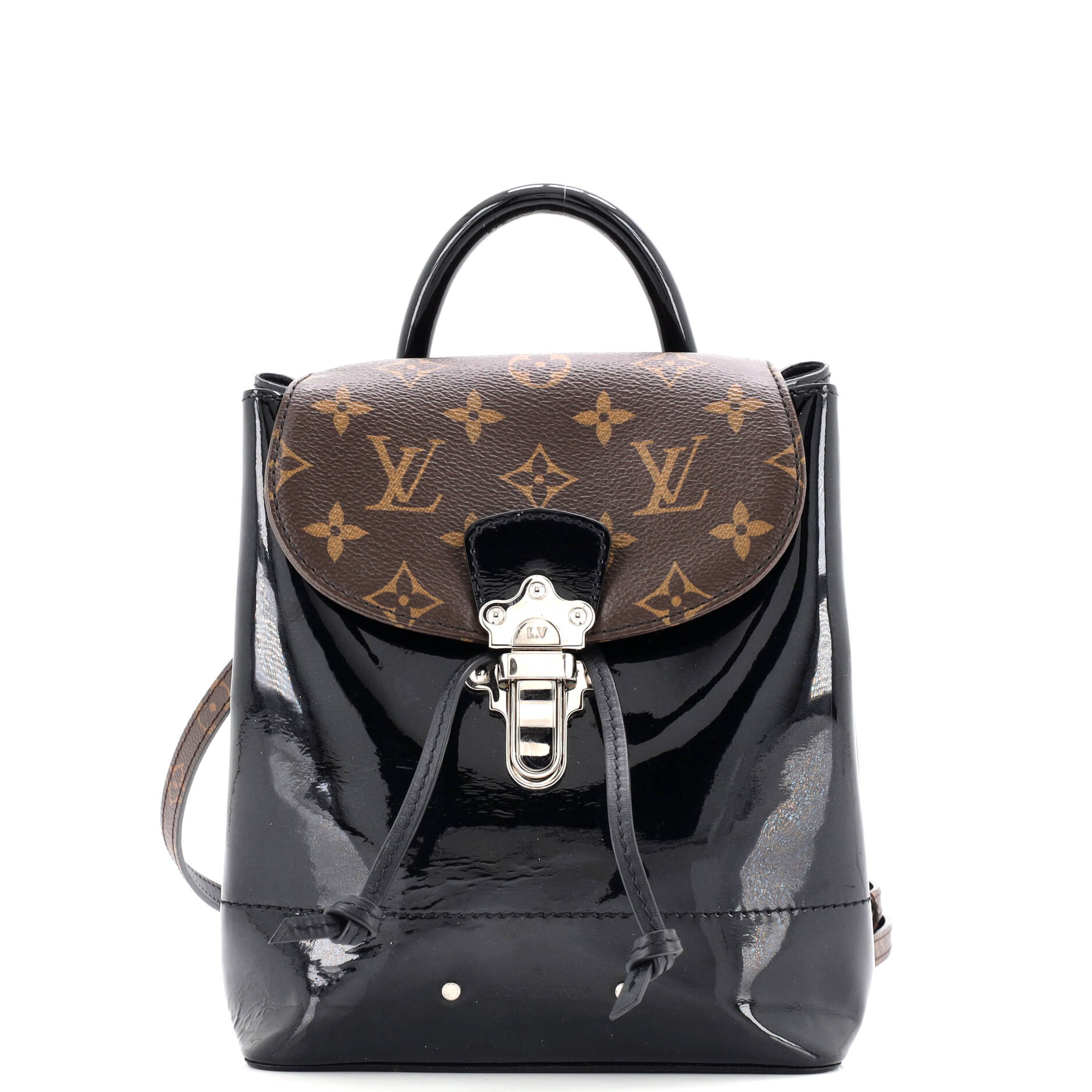 Hot Springs Backpack Vernis with Monogram Canvas