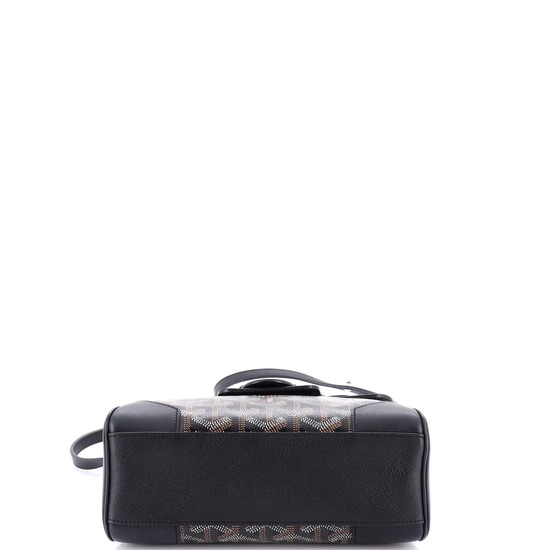 Saigon Top Handle Bag Coated Canvas with Leather Mini