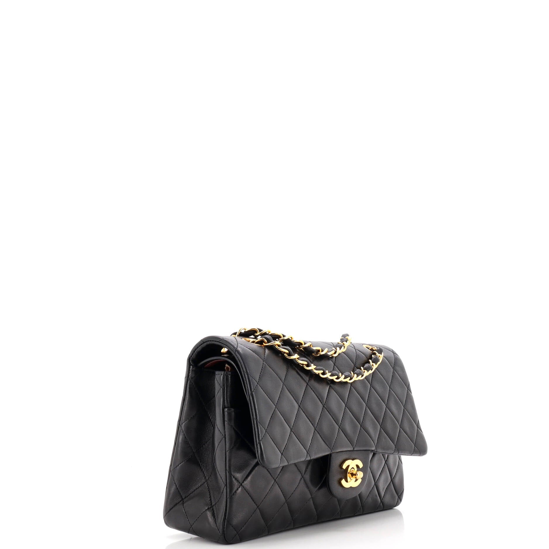 Vintage Classic Double Flap Bag Quilted Lambskin Medium