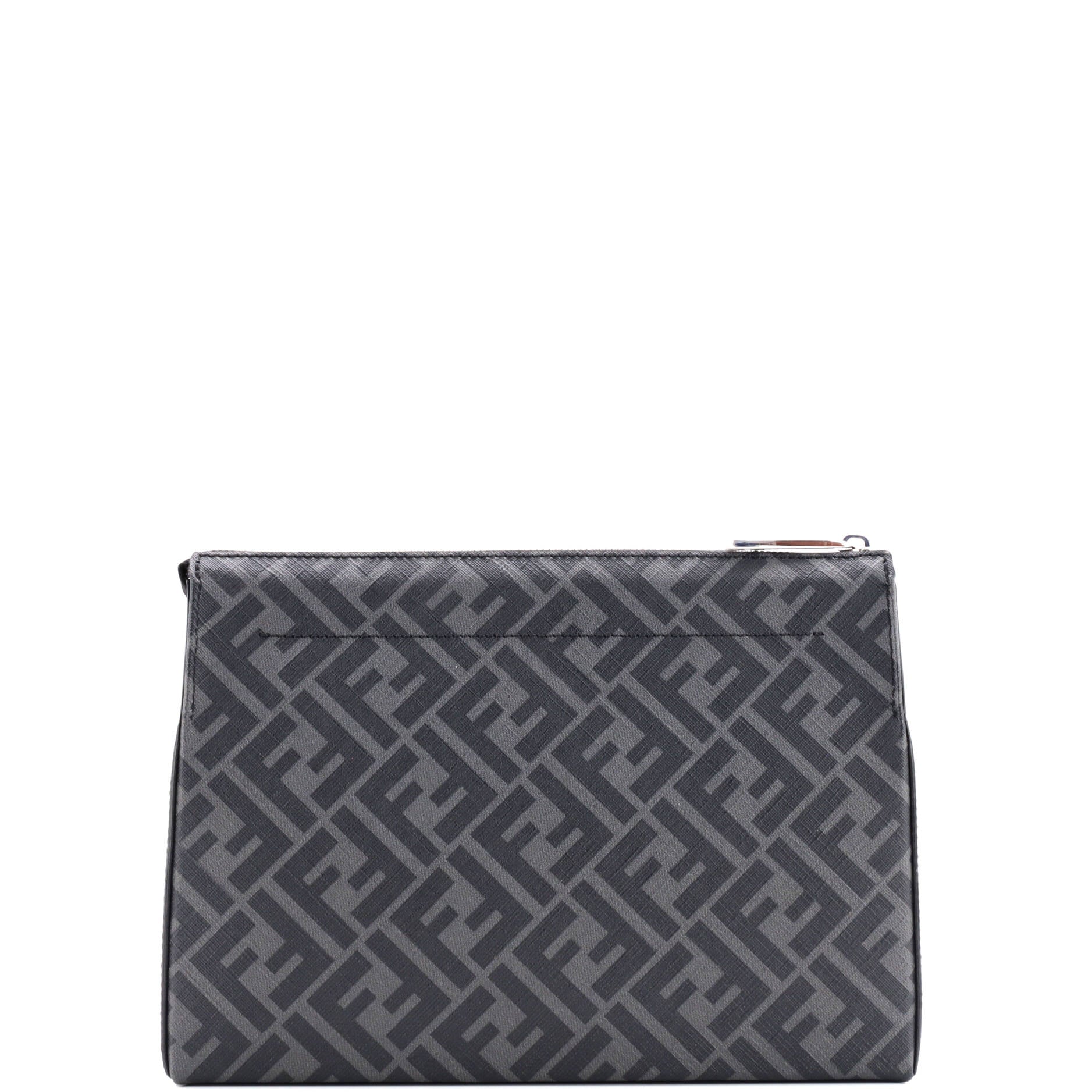 Logo Wristlet Clutch Zucca Coated Canvas Medium