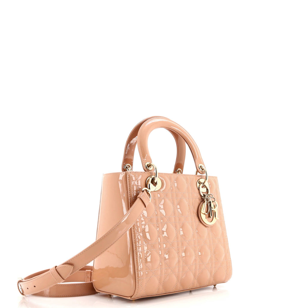 Lady Dior NM Bag Cannage Quilt Patent Medium