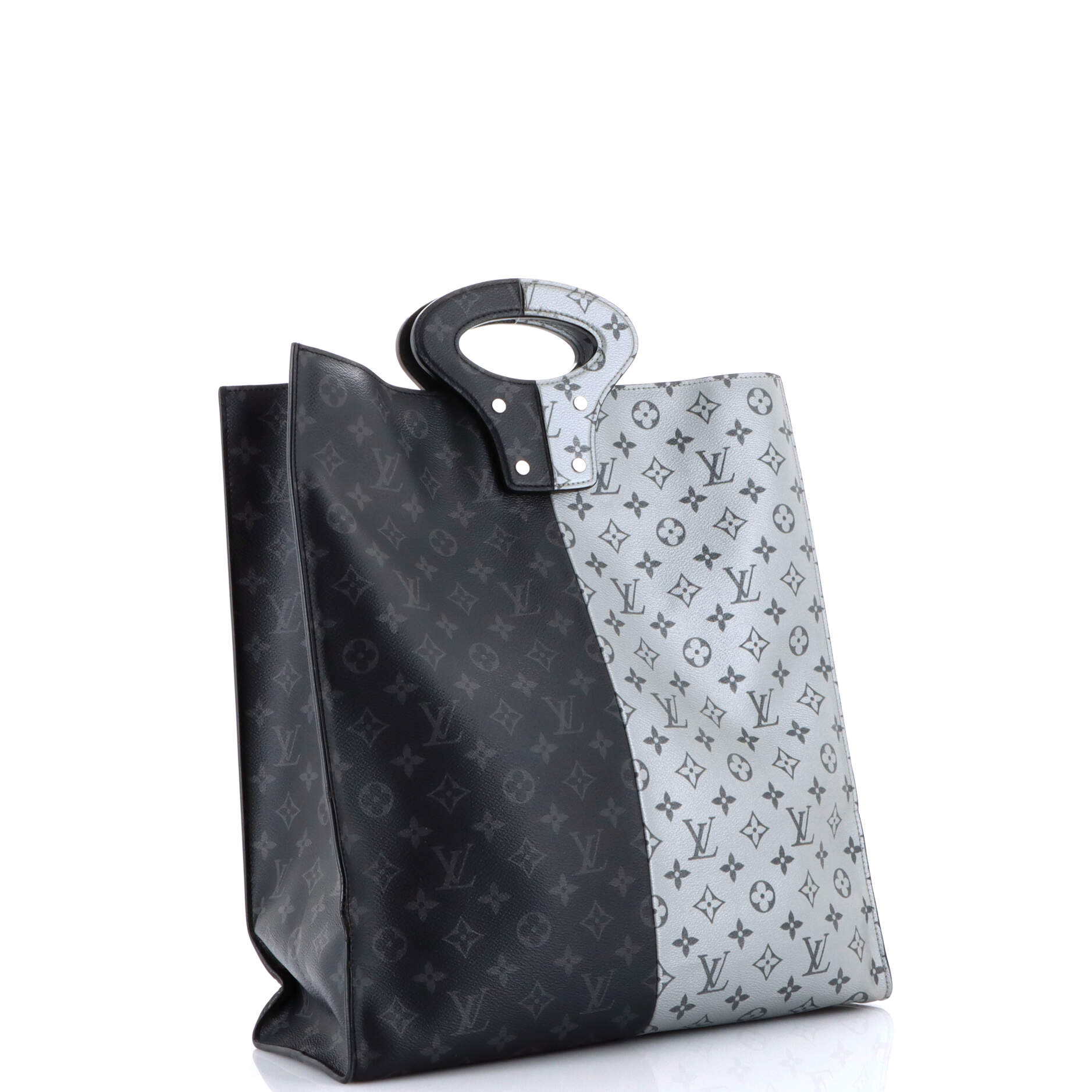 North South Tote Monogram Eclipse Split Canvas