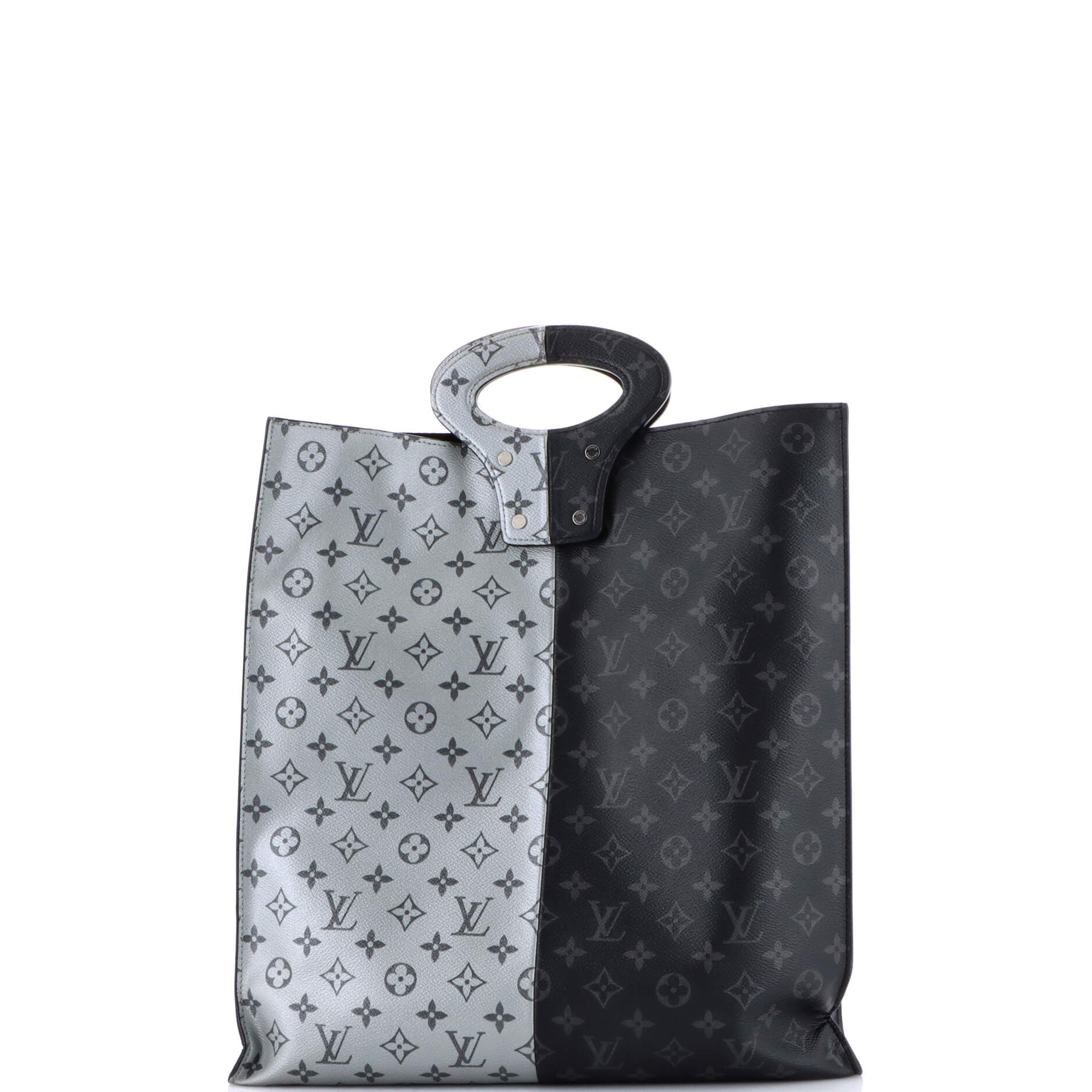 North South Tote Monogram Eclipse Split Canvas