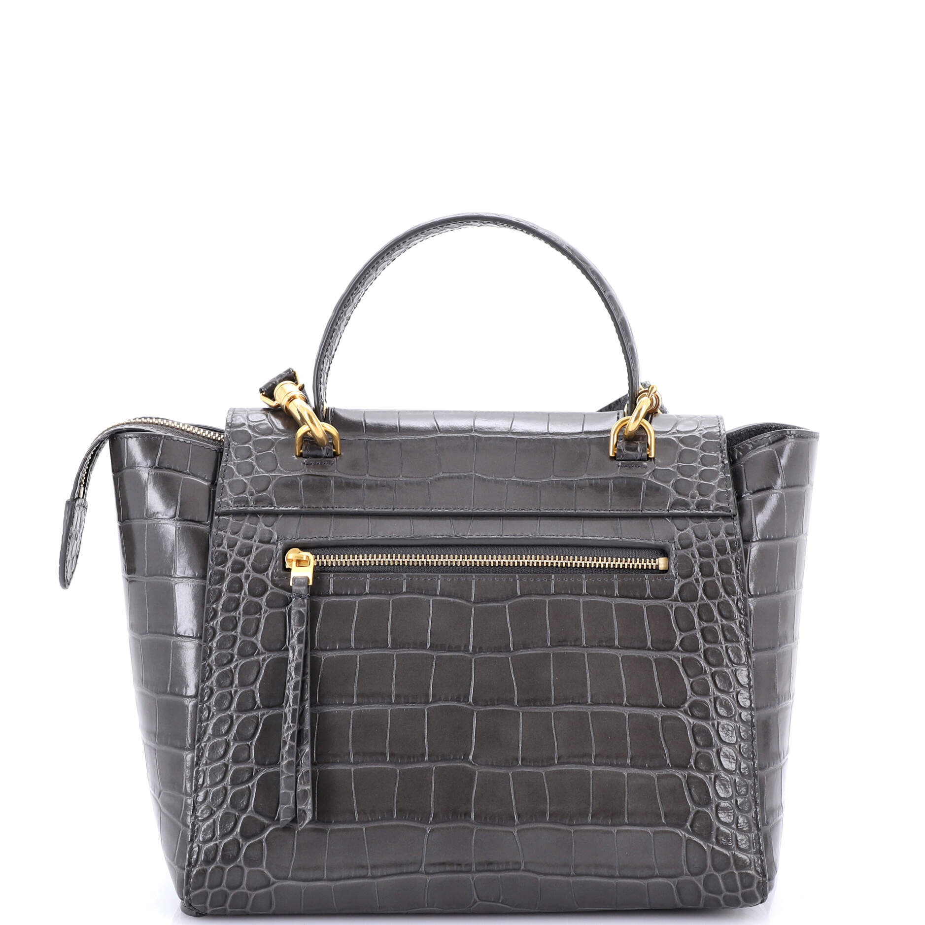 Belt Bag Crocodile Embossed Leather Micro