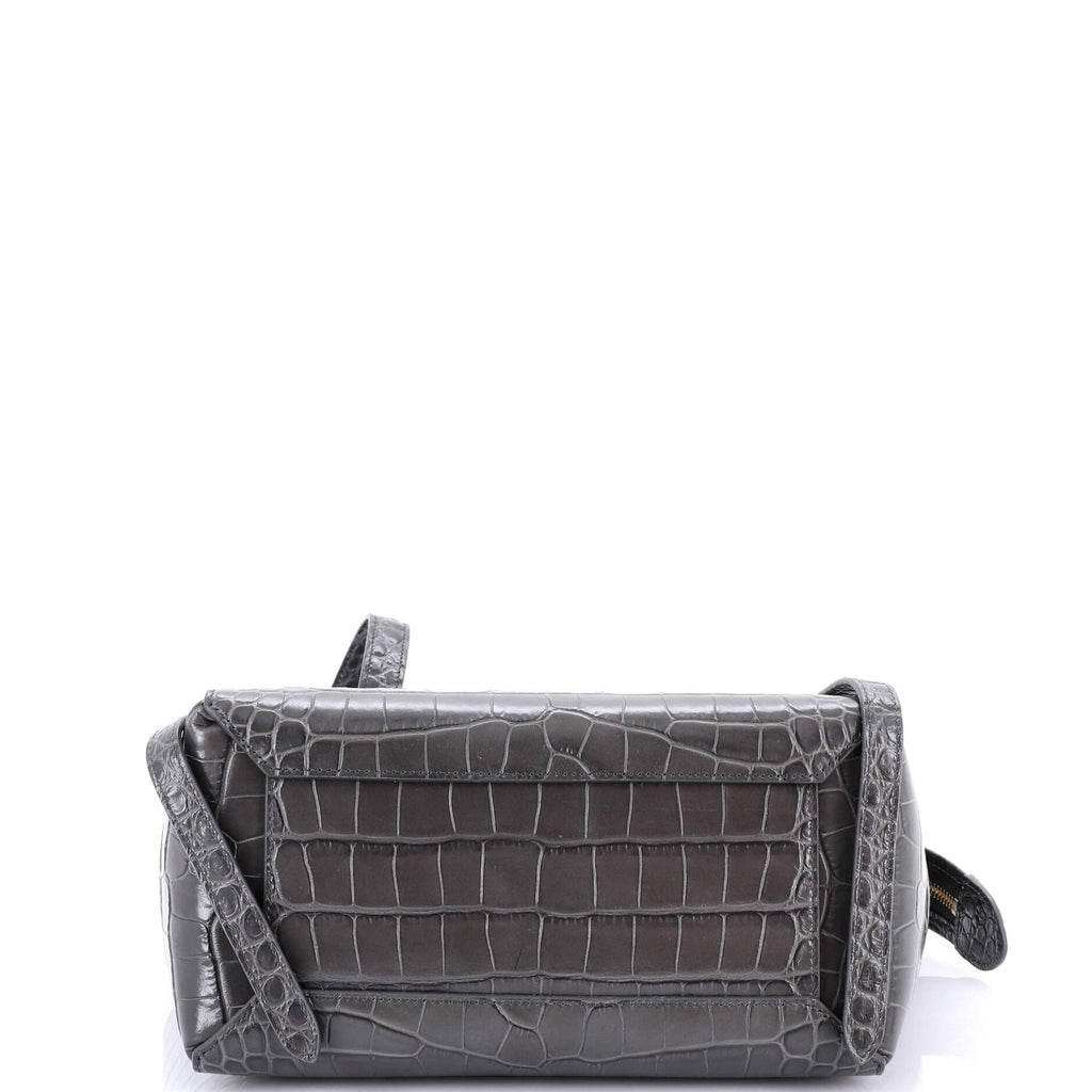 Belt Bag Crocodile Embossed Leather Micro