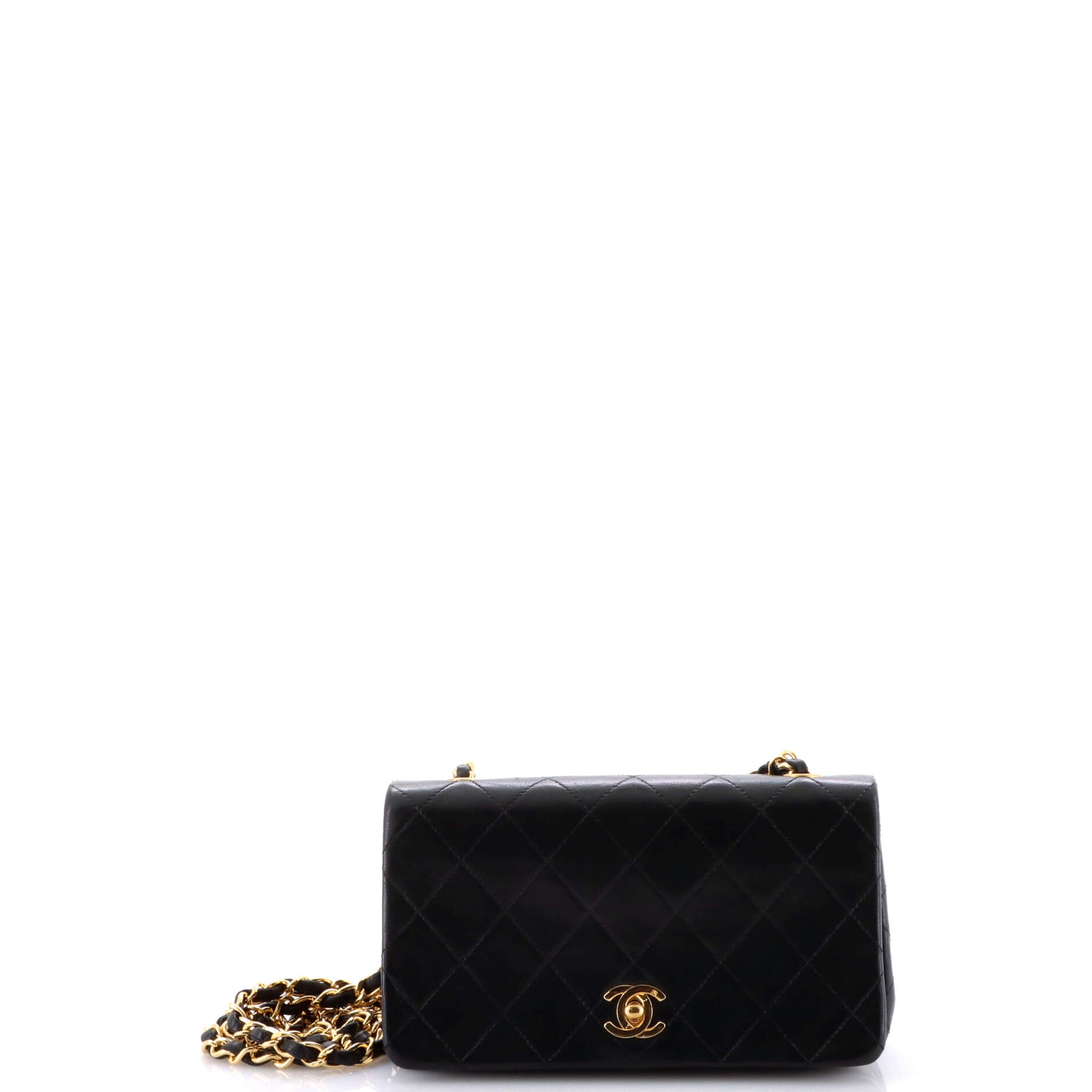 Vintage Full Flap Bag Quilted Lambskin Mini