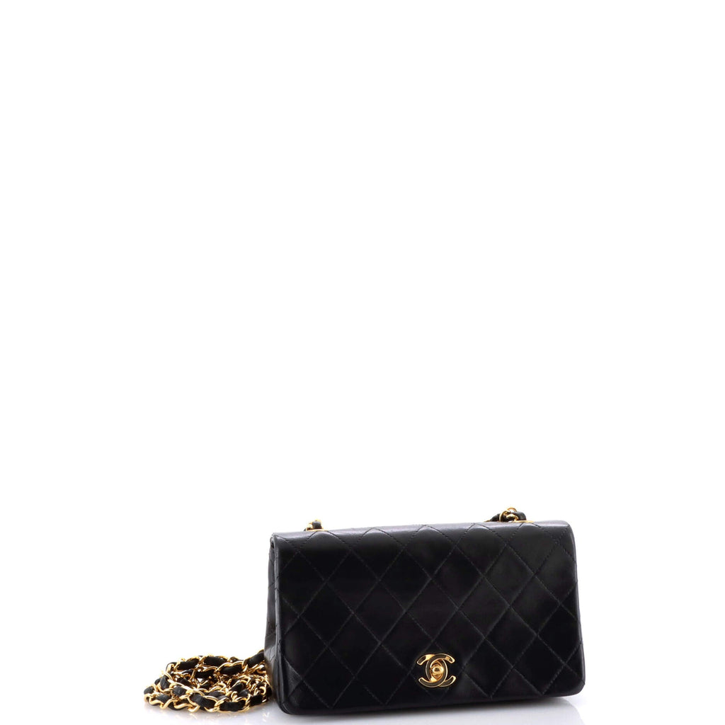 Vintage Full Flap Bag Quilted Lambskin Mini