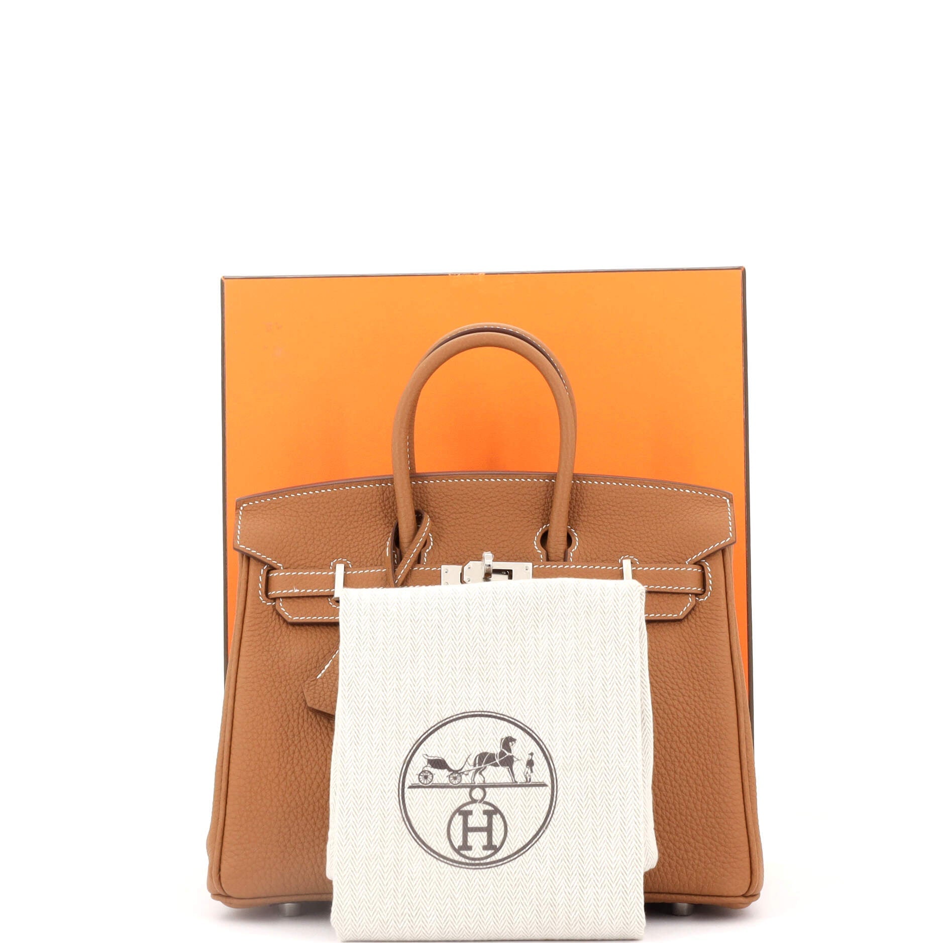 Birkin Handbag Gold Togo with Palladium Hardware 25