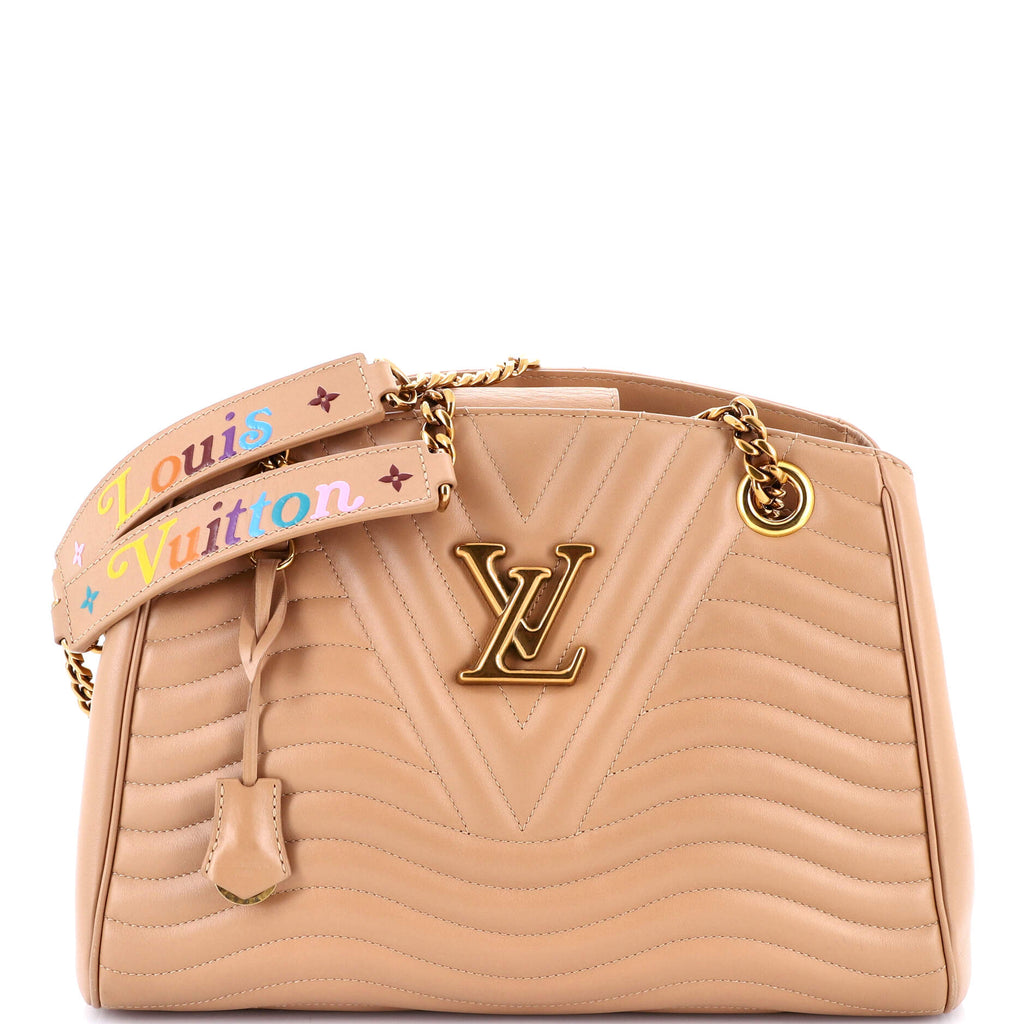 New Wave Chain Tote Quilted Leather