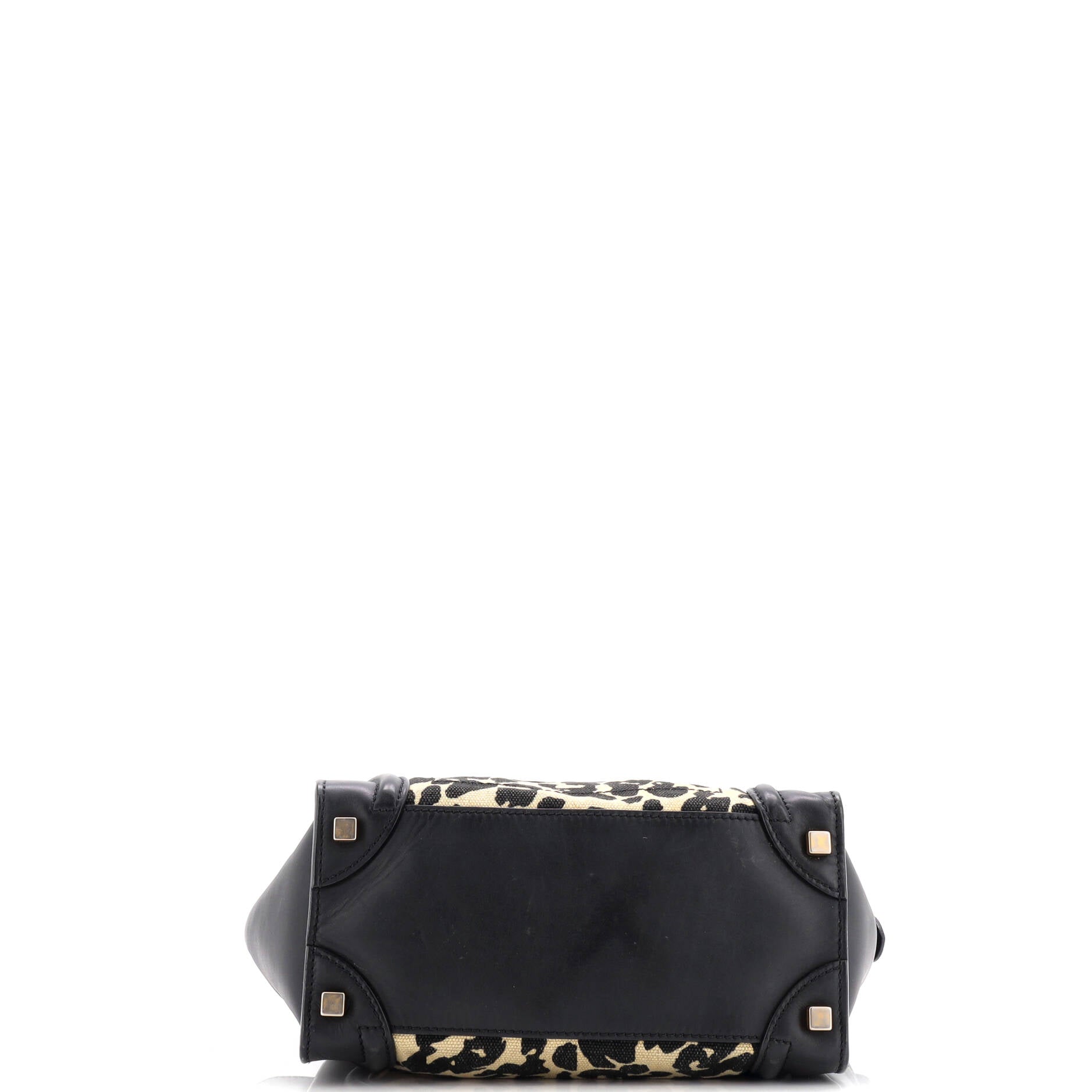 Luggage Bag Printed Canvas and Leather Mini